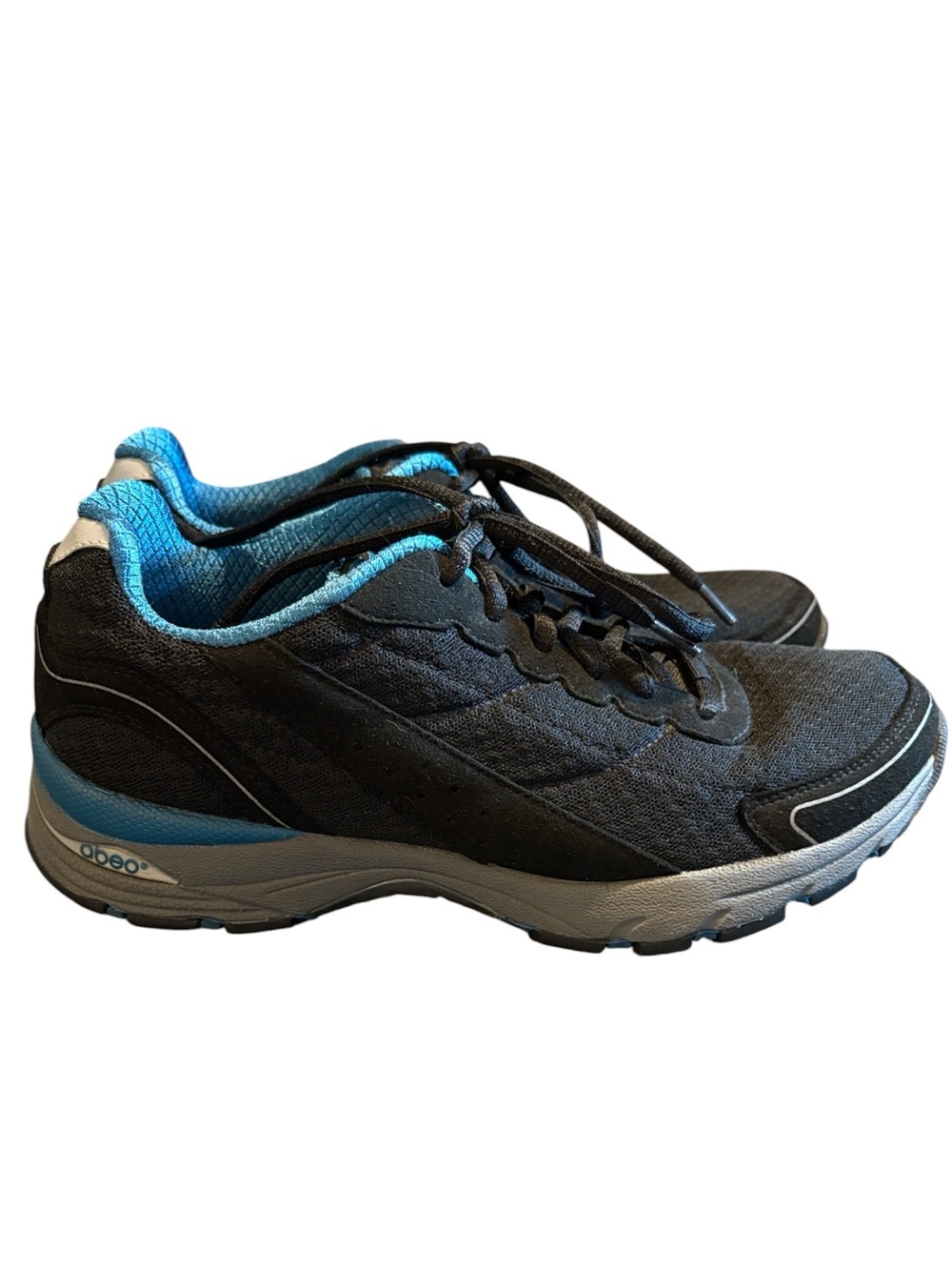 Abeo Pro 24/7 Trainers Sneakers Tennis Shoes Black Teal Women's Size 8.5